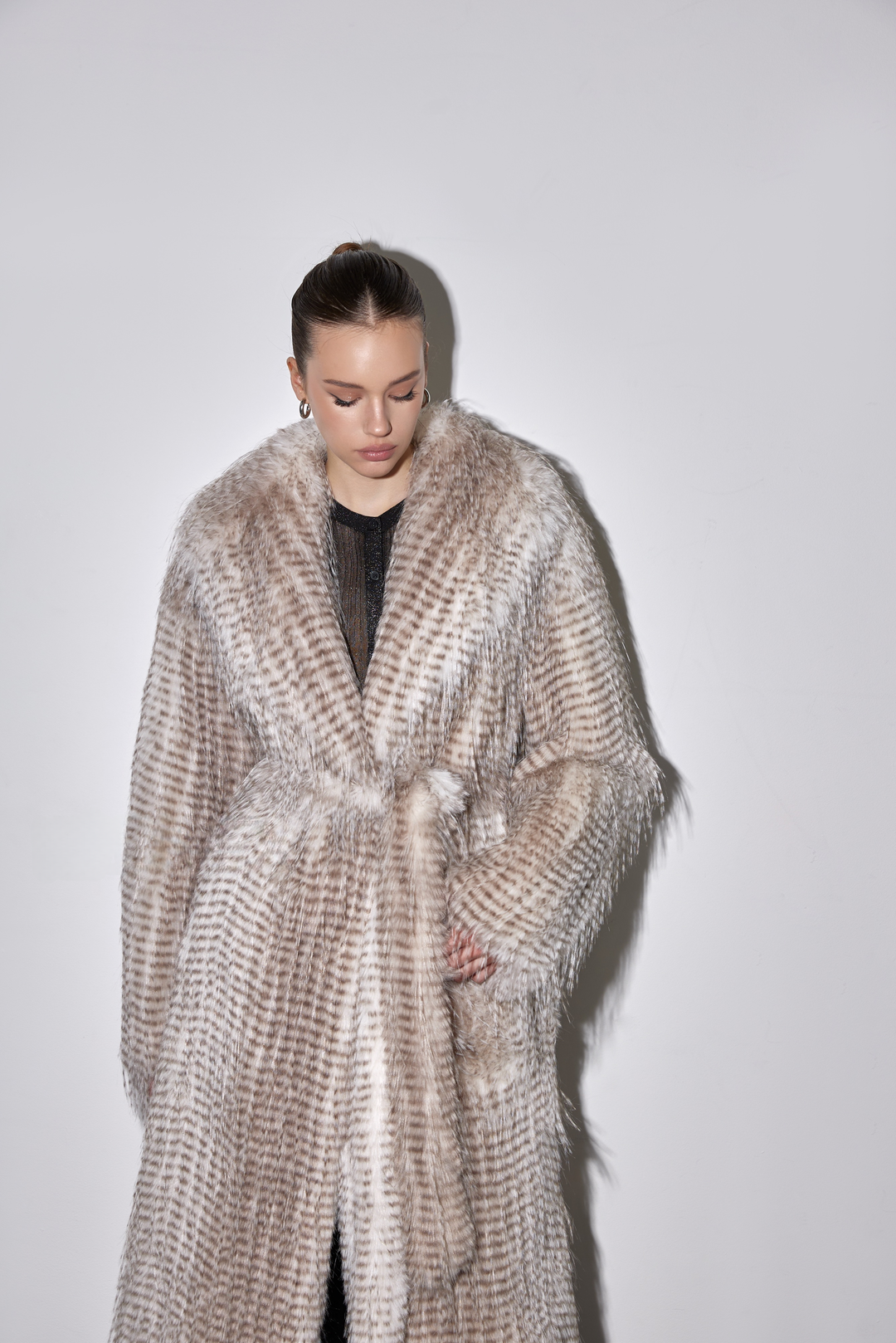 Manteau en fausse fourrure CARA