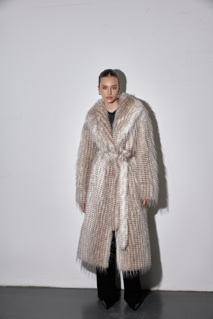 Manteau en fausse fourrure CARA