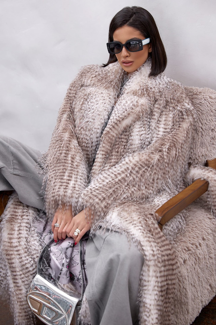 Manteau en fausse fourrure CARA