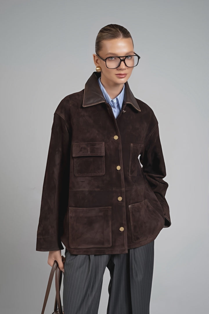 Veste en daim Hailey